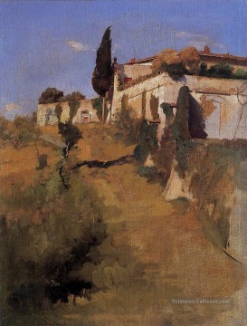 Villa Castellani Belloguardo paysage Frank Duveneck Peinture à l'huile